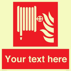 Custom Fire hose reel Sign